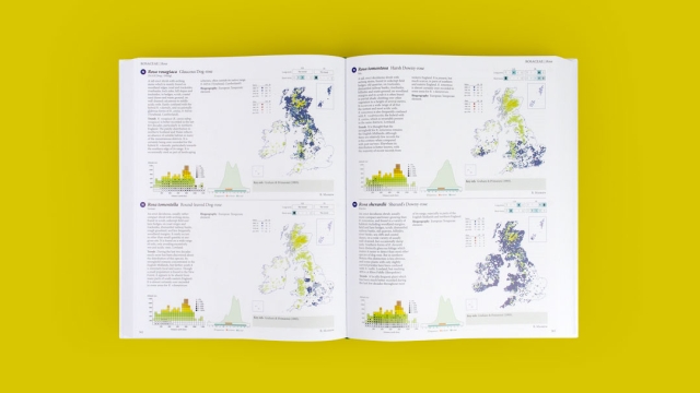 Plant Atlas 2020 - 2 page spread with map infographics.