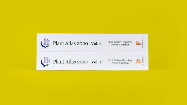 Plant Atlas 2020 - book spines of two volumes.
