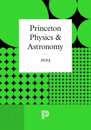 Green and black cover for the Physics 2023 catalog