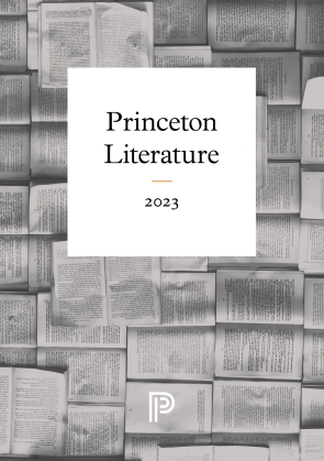 Literature 2023 Catalog Cover, featuring open books