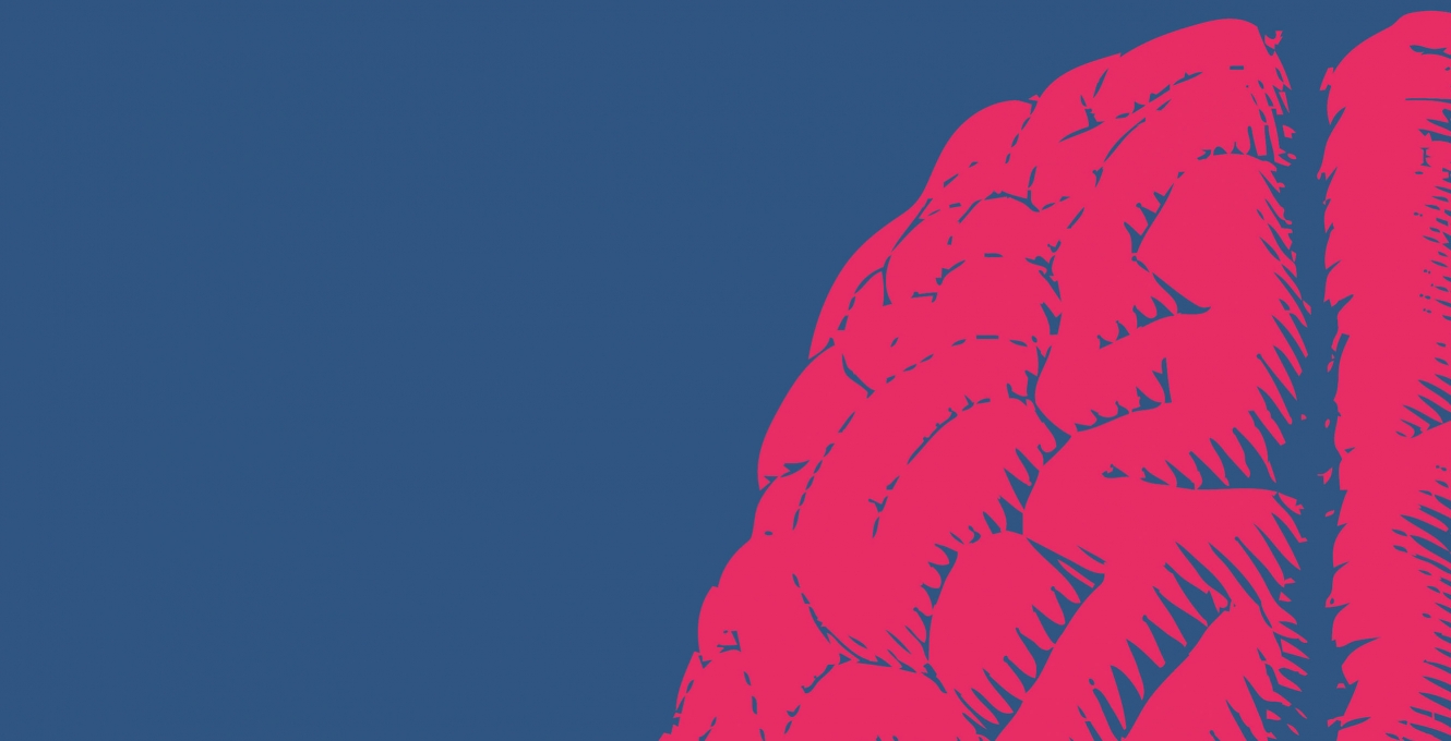 Graphic illustration of the human brain