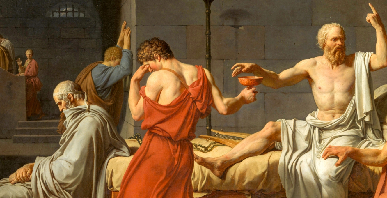 "The Death of Socrates" painting