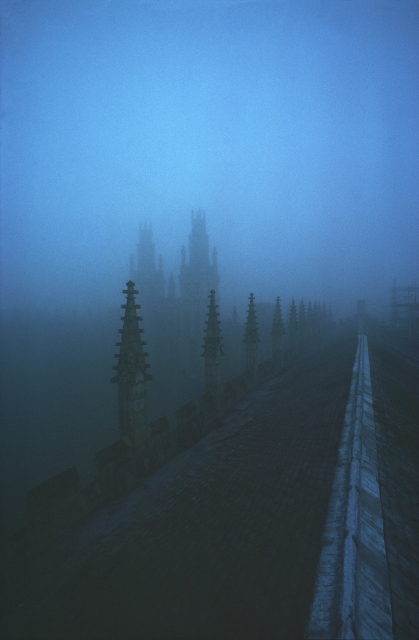 7. Misty blue spires (Oxford).