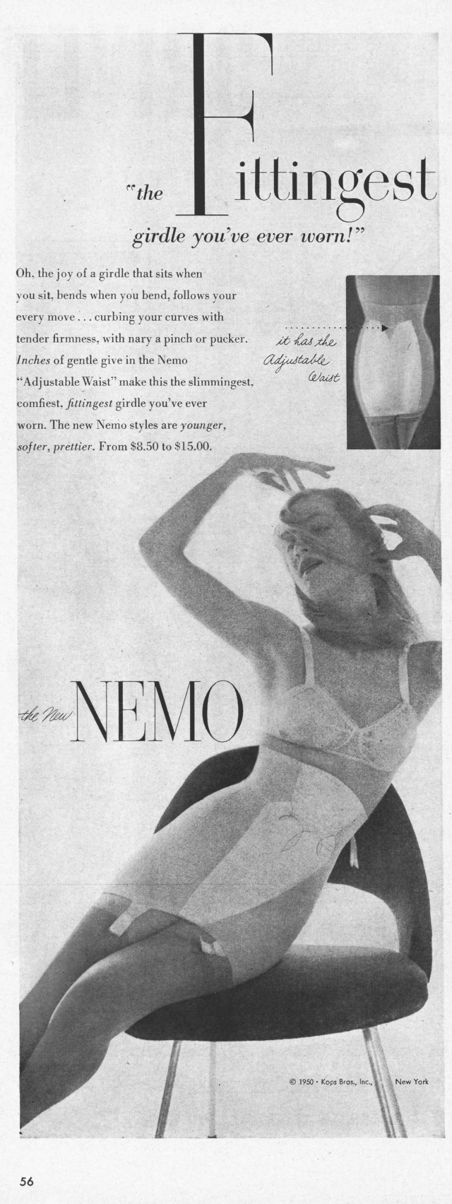 Advertisement for Nemo Girdles