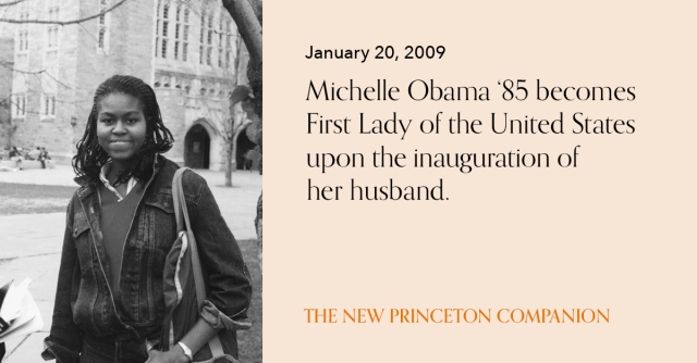 Michelle Obama ’85 as a Princeton undergraduate