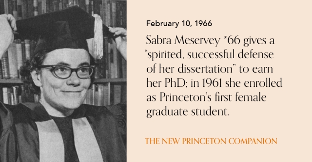 Sabra Meservey, Princeton 1966