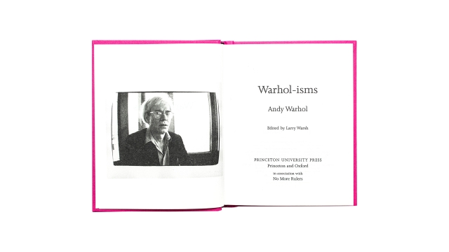 Warhol-isms - Title page