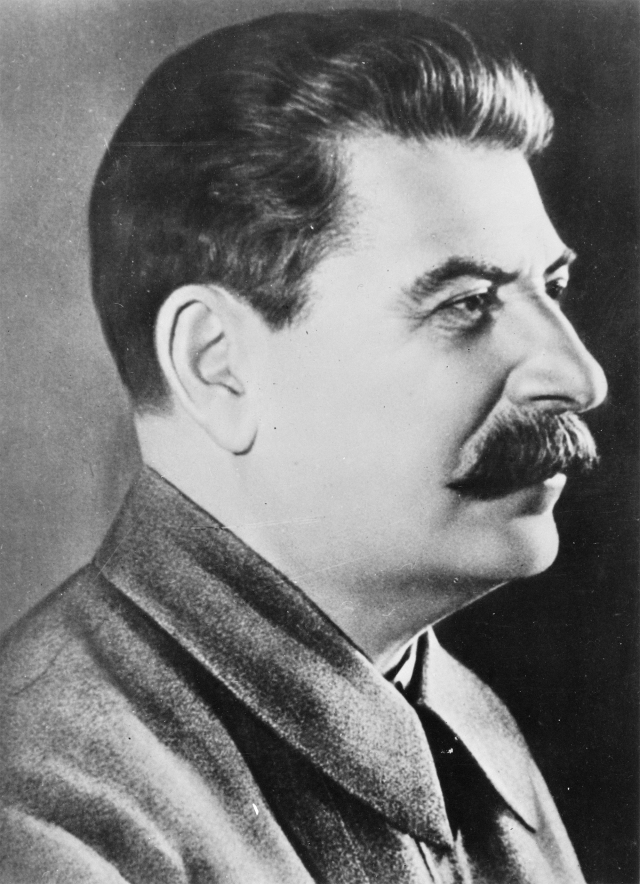 Stalin profile portrait