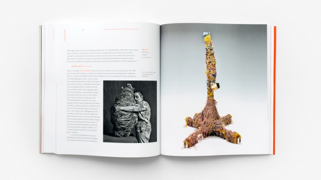 We Are Made of Stories - page spread with sculpture by Judith Scott