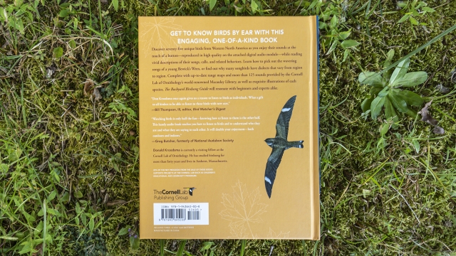 Backyard Birdsong Guide - back cover