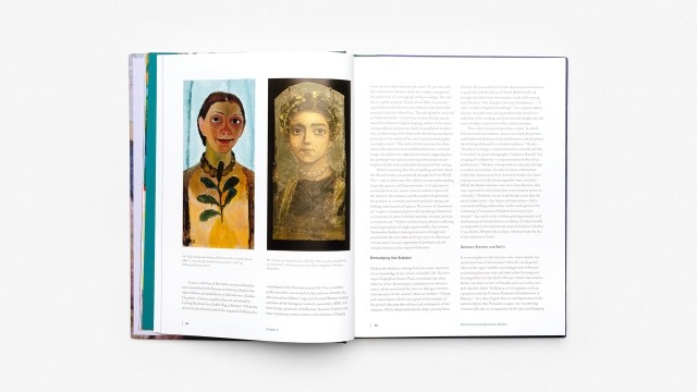 Women Artists in Expressionism - 2 page spread color, 2 portraits of women on left page