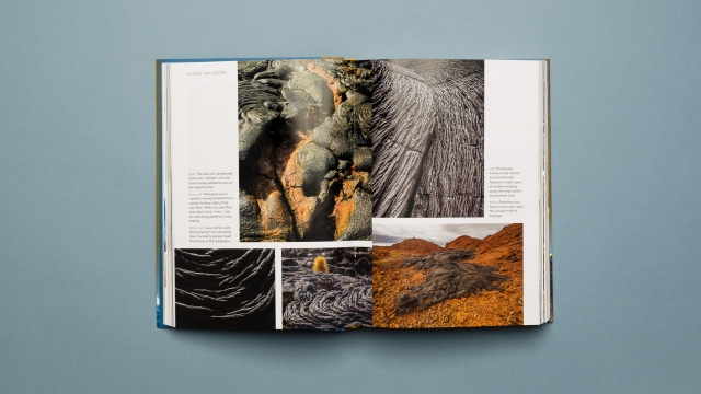 Galapagos - page spread of crater photographs