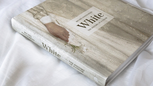 White front cover with spine