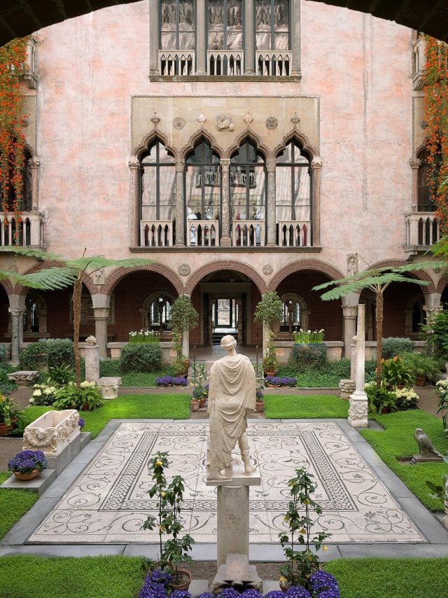 A View of the Courtyard of the Isabella Stewart Gardner Museum
