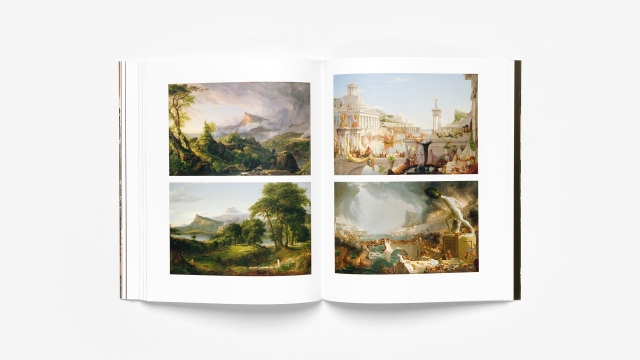 Object Lessons in American Art - 2 pages, color landscape paintings