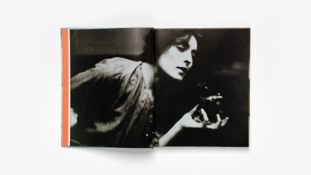 Mina Loy - 2 pagespread of Mina Loy black and white photograph