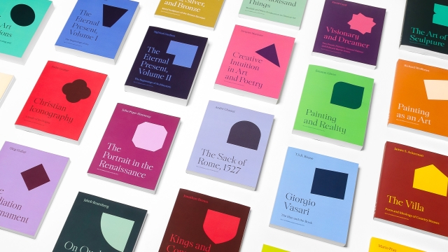 An array of colorful book covers