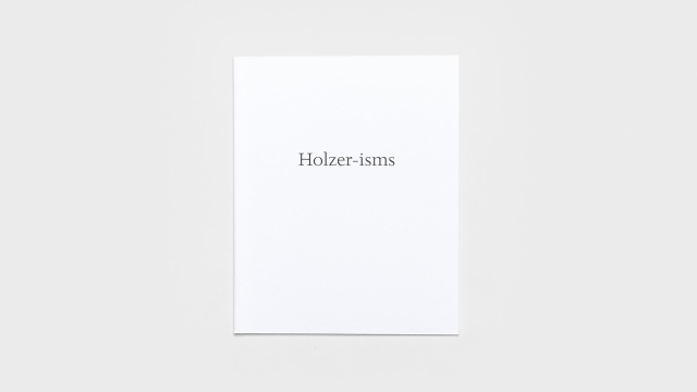 Holzer-isms title page