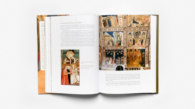 The Embedded Portrait Presentation of Christ in the Temple illustrated 2 page spread
