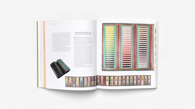 Color Charts: A History - Color chart of a Nimes Dyer 2 pagespread