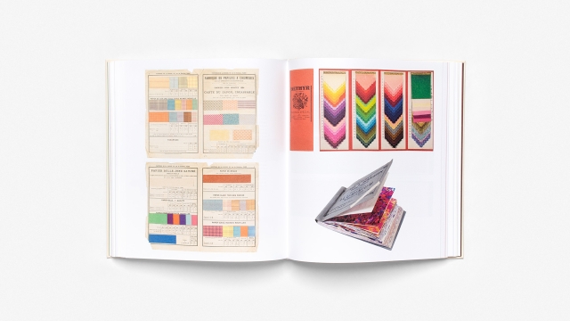 Color Charts: A History -Paper color charts 2 pagespread