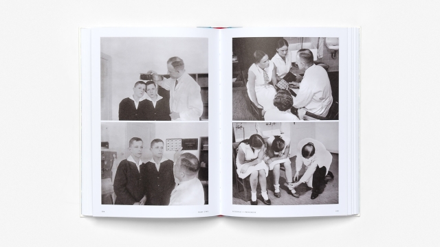 Twinkind by William Viney, 2 page spread, black and white photos of twins