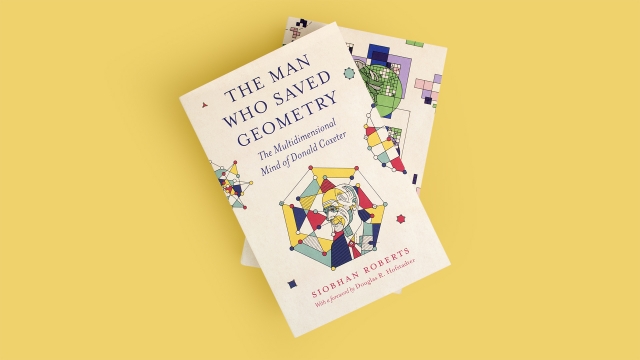 The Man Who Saved Geometry book stack.