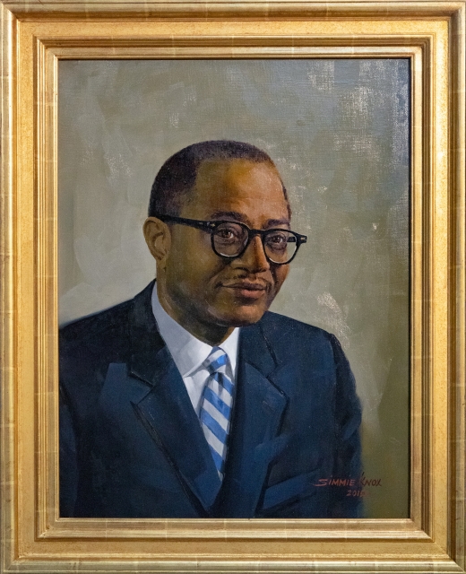 Portrait of Carl A. Fields, painted by Simmie Knox. Photo courtesy of the Princeton University Art Museum.