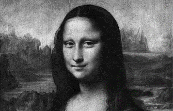 Photograph of Mona Lisa with good resolution.