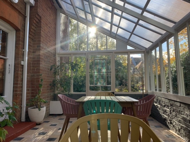 Conservatory at PUP Oxford office.