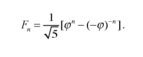 Binet's formula