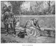 Death of Archimedes etching