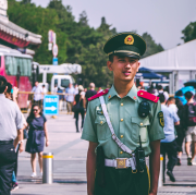 Photo of a Chinese officer