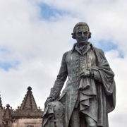 bronze statue of Adam Smith
