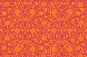 ornate pattern, red and gold
